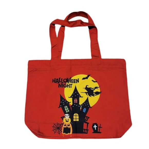 Halloween Trick or Treat Canvas Tote Bags - NIP - Picture 9 of 11